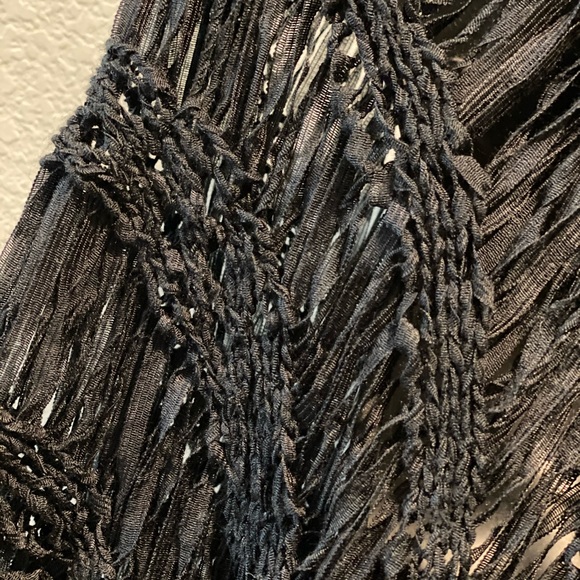 SOLD! Black Netted Swimsuit Coverup - Picture 5 of 6